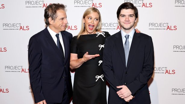 Гордост: Бен Стилър позира с жена си Кристин Тейлър и сина им Куинлин 18634b334570ac483ae028048213f2ad gettyimages 1758641039